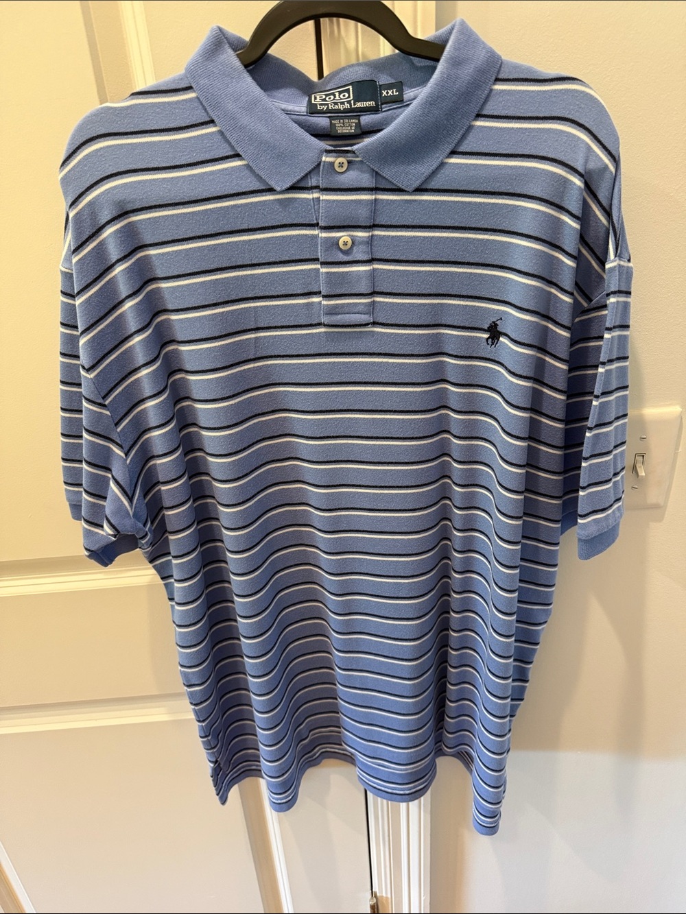Ralph Lauren Men’s Blue Striped Polo Shirt